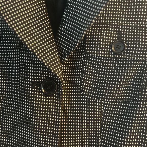 Navy and White check Women's Jones Signature Jacket Sz. 8 - Picture 5 of 6